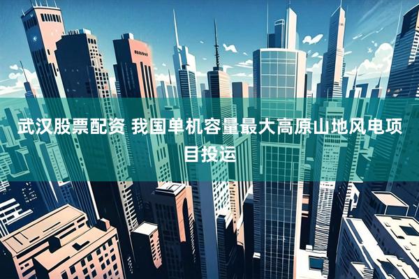 武汉股票配资 我国单机容量最大高原山地风电项目投运